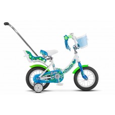 Детский велосипед 12 Stels ECHO цвет: белый/морская волна