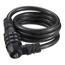 Замок противоугонный Merida 3 Digits Combination Cable Lock 90см*8мм, 220 гр. Black/White (2134002606)