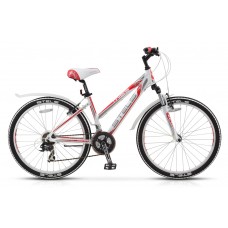 Женский велосипед Stels Miss 6100 V "17.5" белый/красный